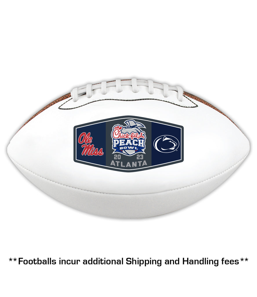Official 2023 Chick-fil-a Peach Bowl Ole Miss Football Ornament
